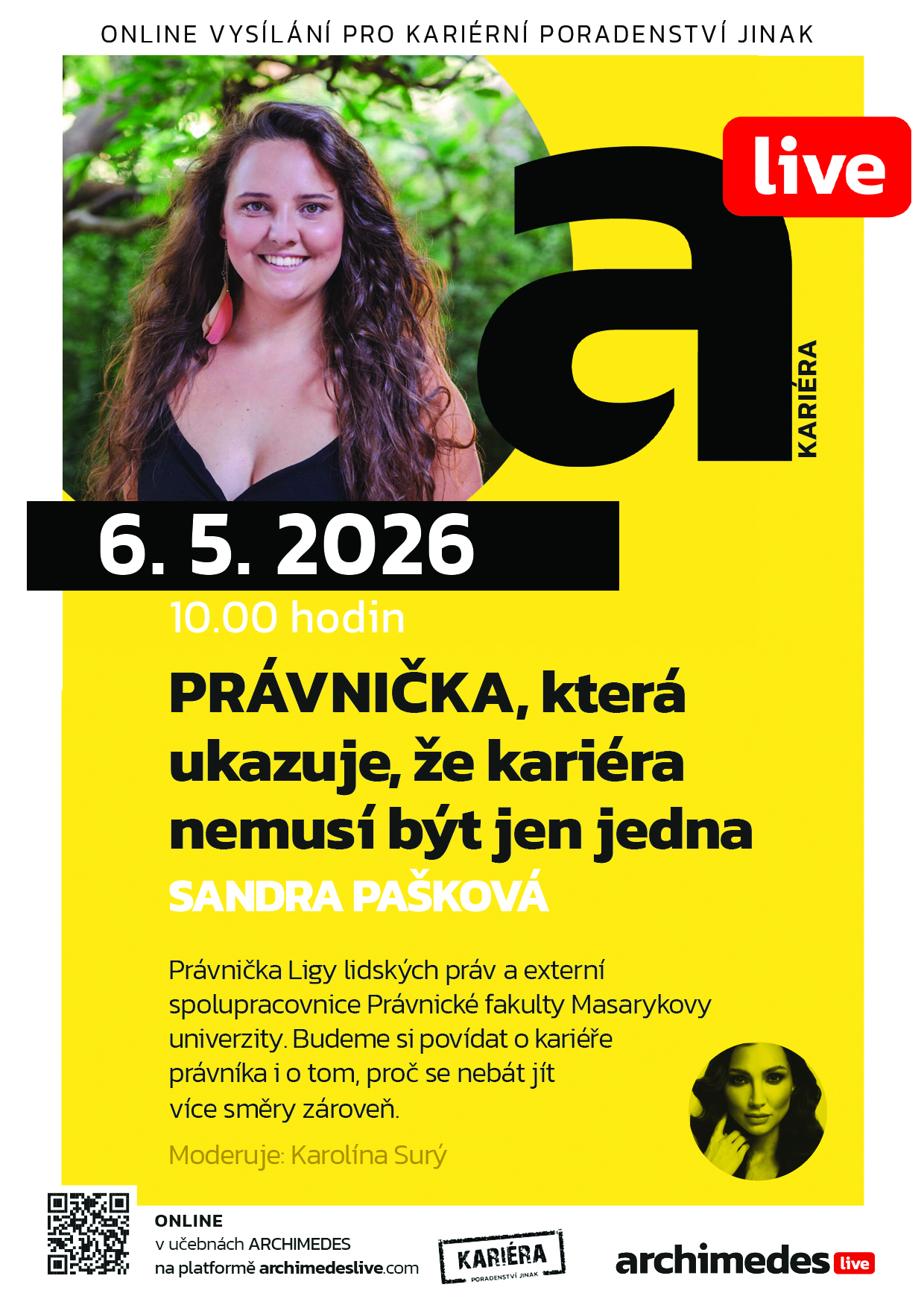 Kariérní poradenství: právnička Sandra Pašková